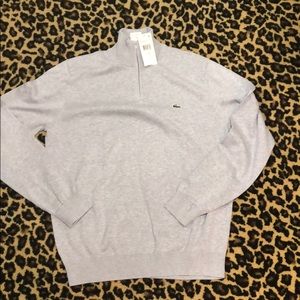 Heather grey Lacoste sweater